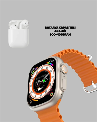 Watch 9 Max Akıllı Saat 45 mm Geniş Ekran Kulaklık Seti