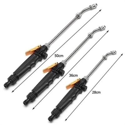 Water Jet Yüksek Basınçlı Su Püskürtme Oto Yıkama Aparatı Bahçe Sulama Aracı 50 Cm