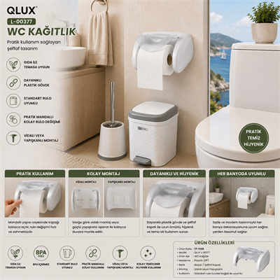 Wc Kağıtlık Plastik Kapaklı Bx40