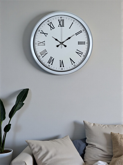 White Prime Roma Rakamlı 40 Cm Metal Duvar Saati