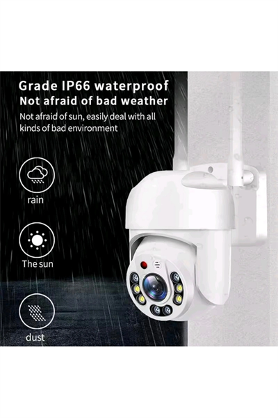 Wi-fi ptz iç ve dış mekan 360 derece çift antenli 1080p 3 mp speed dome ip kamera