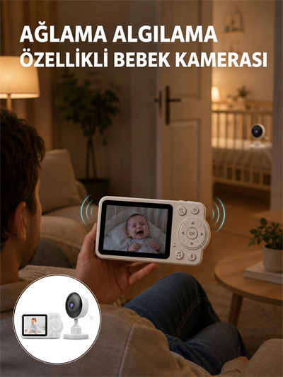 WiFi Gerektirmeyen Dijital Şifrelemeli Bebek Monitörü Yeni Nesil