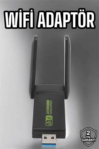 Wifi Adaptör Çift Bantlı Kablosuz Wifi Adaptörü