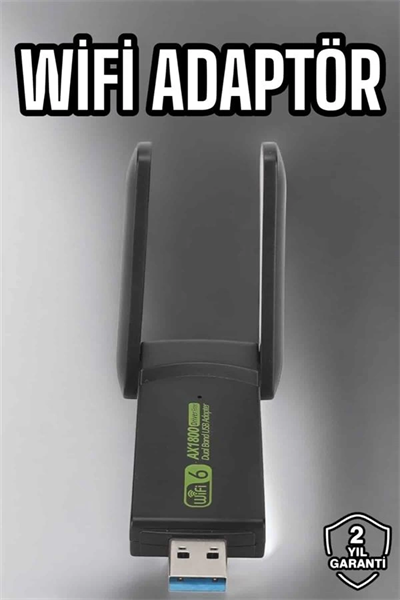 Wifi Adaptör Çift Bantlı Kablosuz Wifi Adaptörü