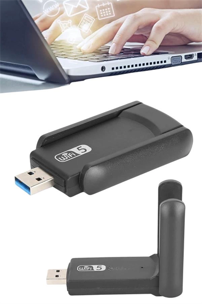 Wifi Adaptörü Bt5.0 Wifi 2si Bir Arada Çift Bantlı Çift Anten