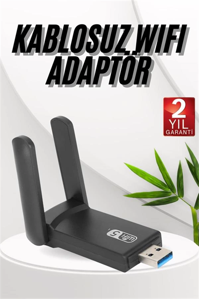 Wifi Adaptörü Bt5.0 Wifi 2si Bir Arada Çift Bantlı Çift Anten