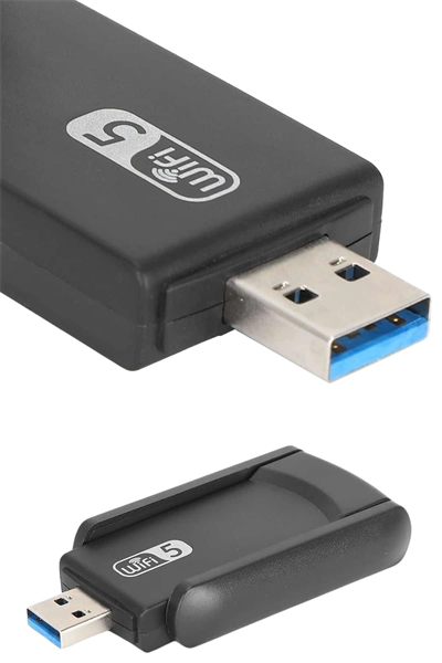 Wifi Adaptörü Bt5.0 Wifi 2si Bir Arada Çift Bantlı Çift Anten