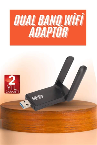 Wifi Alıcı Dual Band Usb 3.0 Adaptör Kablosuz Windows 7/8/10/11