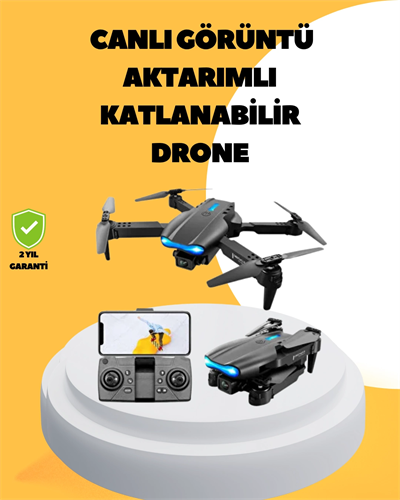 Wifi FPV Canlı Görüntü Aktarımlı Katlanabilir Drone