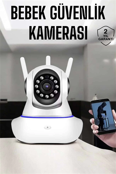 Wifi Kamera Ev Kamerası Gece Görüşlü Kablosuz Bebek Izleme Kamerası