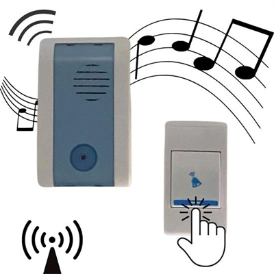 Wireless Bağlantılı Ev, Ofis, Daire Veya Bahçe Kapıları İçin Kablosuz Kapı Zili Bx40