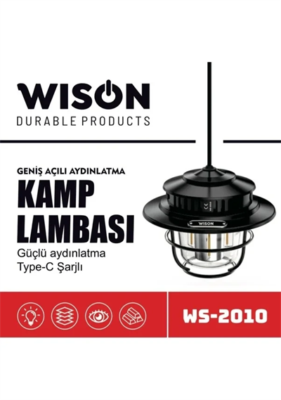 Wison Ws-2010 Geniş Açılı Aydınlatma Kamp Lambası Bx40