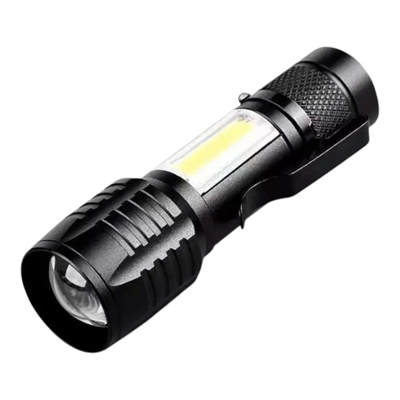 Wison Ws-5454 Taktik El Feneri Usb Şarj Edilebilir Kamp Feneri Cob Zumlanabilir Mini Taşınabilir El Feneri