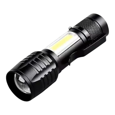 Wison Ws-5454 Taktik El Feneri Usb Şarj Edilebilir Kamp Feneri Cob Zumlanabilir Mini Taşınabilir El Feneri