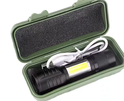 Wison Ws-5454 Taktik El Feneri Usb Şarj Edilebilir Kamp Feneri Cob Zumlanabilir Mini Taşınabilir El Feneri