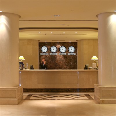 World Time Pro 4’lü Metal Siyah 36 cm Dünya Duvar Saati