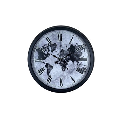 Worldline Black 40 Cm Metal Duvar Saati