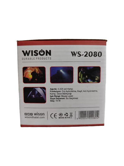 Ws-2080 Profesyonel Kafa Lambası 3000 Lümen 40 Watt Bx40