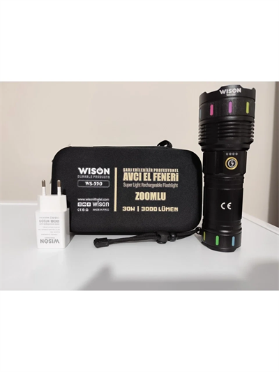 Ws-550 30w 3000 Lümen Zoomlu Profosyonel El Feneri Bx40
