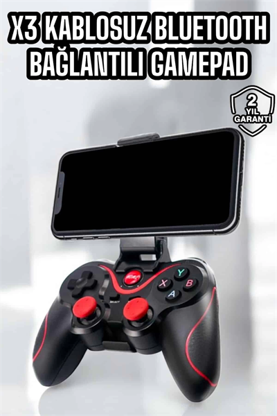 X3 Gamepad Oyun Kolu Bluetooth Bağlantılı Gamestick Android Uyumlu