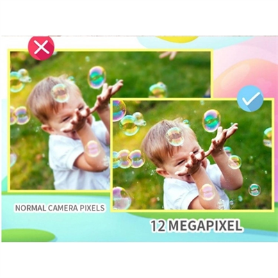 X900 Dijital Çocuk Fotoğraf Makinesi Selfie Kamera 3.5 İnç Dijital Çocuk Kamerası 1080p (mavi)