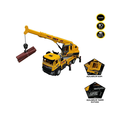XX992-02AB Çek Bırak Işıklı ve Sesli Kule Vinç 1:28 - 1 Adet Stokta Olan Gönderilir