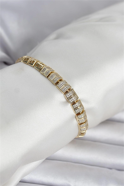 Xuping Zirkon Taşlı Gold Renk Kadın Bileklik