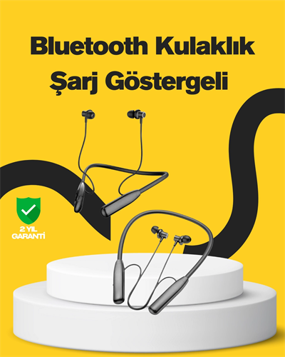 Y12 Bluetooth Boyun Bantlı Kulaklık – 100 Saat Pil, Bluetooth 5.3, Dokunmatik Kontrol