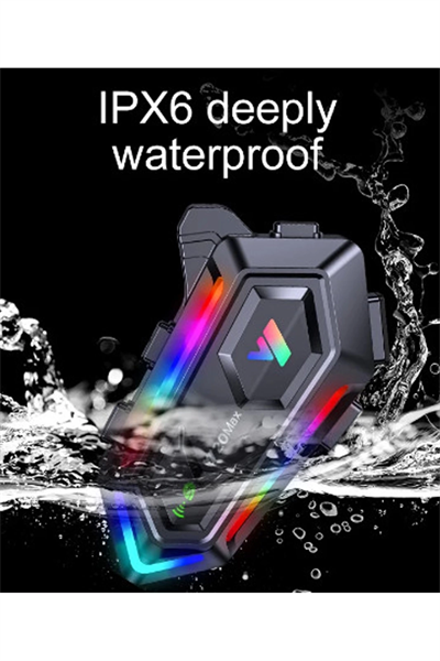 Y20 Max Motosiklet Bluetooth 5.3 Kask Intercom 2 Kişi 300 Metre Eşleşme Özellikli