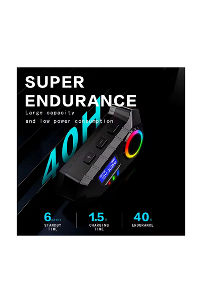 Y30 Kask Kulaklık Bluetooth Motosiklet Kulaklık Rgb Radyolu Intercom