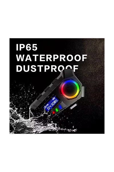 Y30 Kask Kulaklık Bluetooth Motosiklet Kulaklık Rgb Radyolu Intercom
