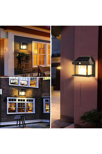 YENİ nesil Suya Dayanıklı Hareket Sensörlü Güneş Enerjili Solar LED Dış Mekan Bahçe Lambası