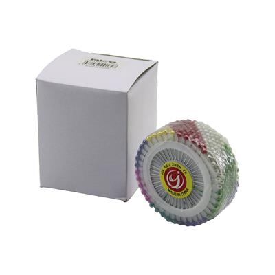 YUVARLAK DİSK STANDLI 1440 ADET RENKLİ TOPLU BAŞÖRTÜ İĞNESİ (3936)