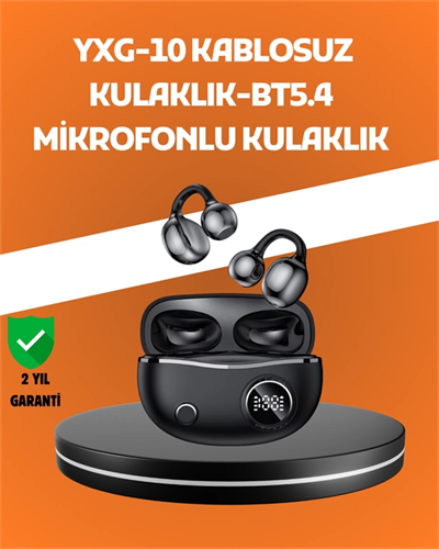 YXG10 Açık Kulak Bluetooth Kulaklık – Klipsli, Güvenli Spor Tasarım, 30 Saat Pil