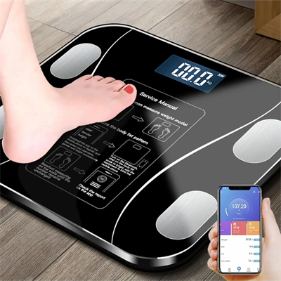 Yağ Ölçer Fonksiyonlu Dijital Baskül Elektronik Tartı Akıllı Bluetooth Lcd Dijital Ekran Ev Vücut Bx40