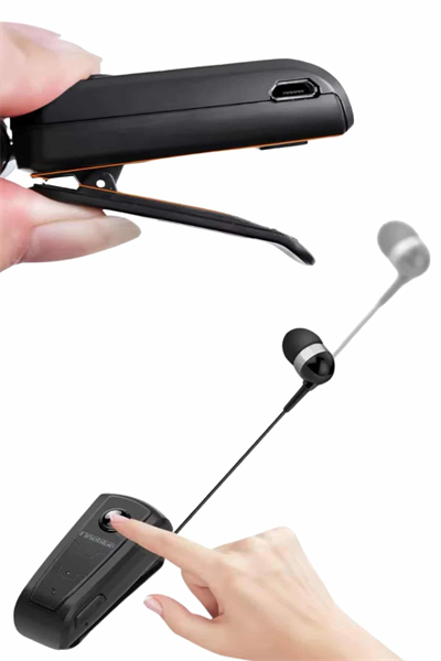 Yaka Kulaklığı Andorid Tüm Cep Telefonlarına Uyumlu Mikrofonlu Titreşimli Makaralı