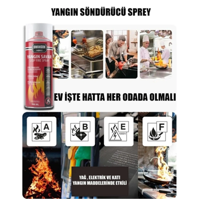 Yangın Savar Tüpü Sprey