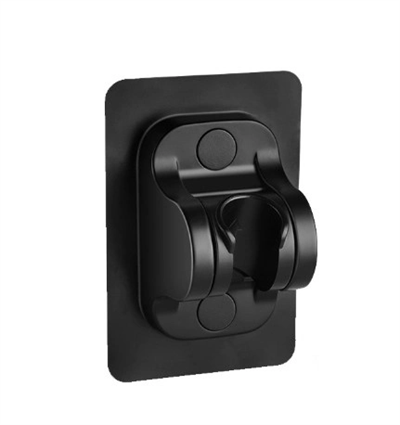 Yapışkanlı Duş Başlığı Tutucu Ayarlı Siyah Bx40