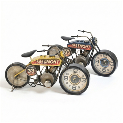 Yarış Motoru Tasarımlı Masaüstü Saat