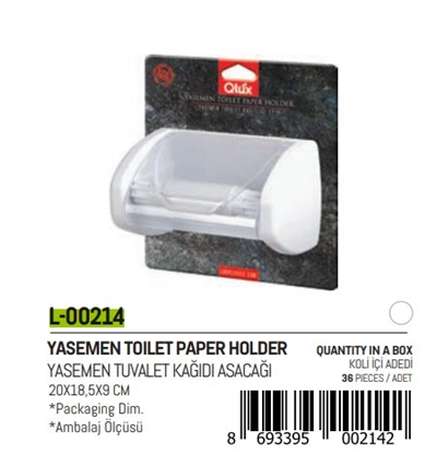 Yasemen Kapaklı Wc Kağıtlık Bx40