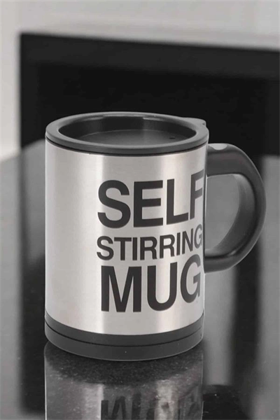 Yazılı Mug Kupa Karıştırıcı Özelliği Ve Paslanmaz Çelik