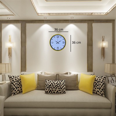 Yellow Line 36 Cm Duvar Saati