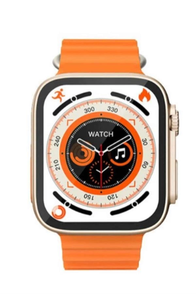 Yeni Model Akıllı Saat Ultra Smart Watch Gümüş Kasa 45mm Titreşim