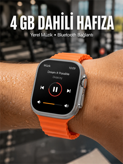 Yeni Nesil 3 Kordonlu Kol Saati 49 MM Amoled Ekran Akıllı Saat