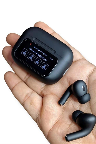 Yeni Nesil ANC Özellikli Çağrı Cevaplayan Dokunmatik Ekranlı Bluetooth Kulaklık Siyah
