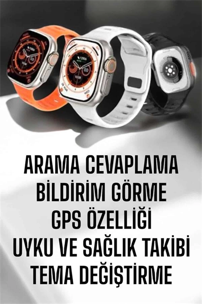Yeni Nesil Akıllı Saat Adımsayar, GPS, Nabız Ölçer, Uyku ve Sağlık Takibi