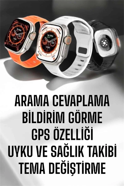 Yeni Nesil Akıllı Saat Adımsayar, GPS, Nabız Ölçer, Uyku ve Sağlık Takibi