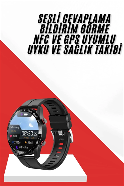 Yeni Nesil Akıllı Saat Arama Cevaplayan Uzun Pil Ömrü Müzik Dinleme