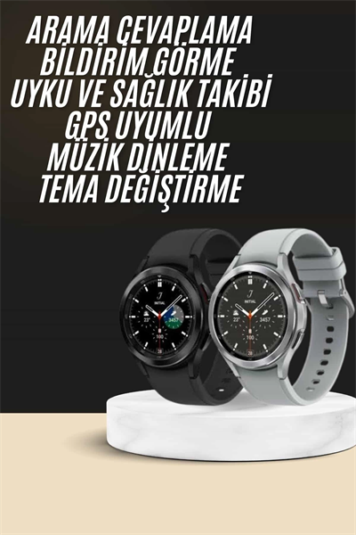 Yeni Nesil Akıllı Saat Çağrı Cevaplayabilen Plastik 47 Mm Uyumlu Kordon