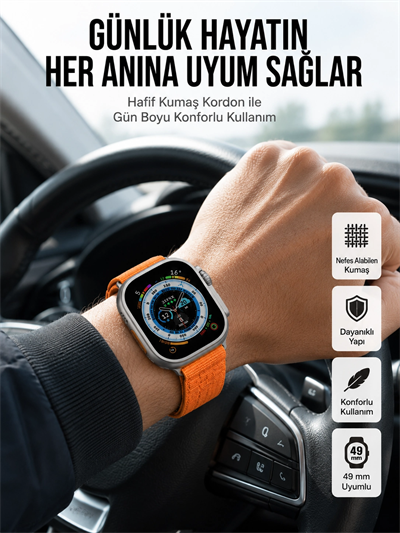 Yeni Nesil Akıllı Saat Çok Yönlü Titreşimli 49 MM Android ve İOS Uyumlu